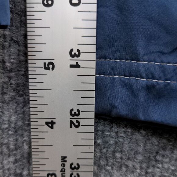 Travel Smith Men's Track Pants Blue Large Drawstring Waist Ankle Zip Mesh Lined - Picture 12 of 12